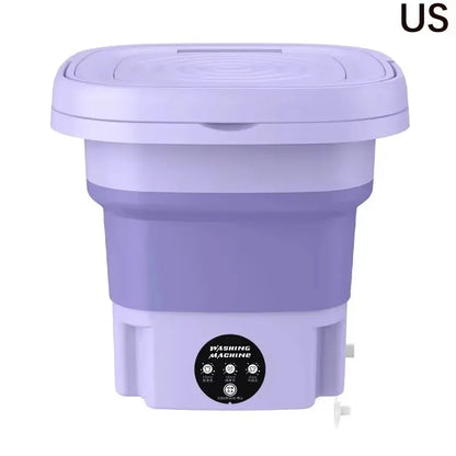 SpinGo Pro Portable Folding Washing Machine Compact Laundry Bucket with Drying Function for Travel Health-Friendly Durable TPE Material