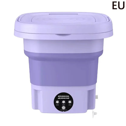 SpinGo Pro Portable Folding Washing Machine Compact Laundry Bucket with Drying Function for Travel Health-Friendly Durable TPE Material