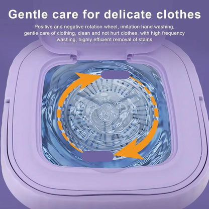 SpinGo Pro Portable Folding Washing Machine Compact Laundry Bucket with Drying Function for Travel Health-Friendly Durable TPE Material